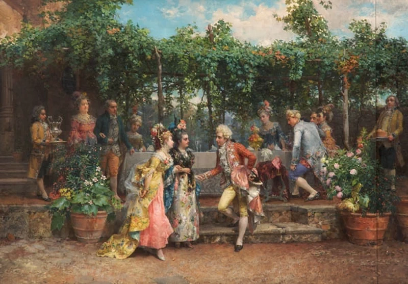 Cesare Detti - La festa in giardino